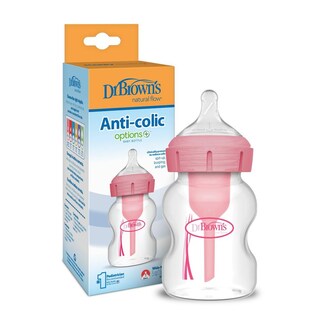 Foto 1 | Foto 1 | Biberón Dr. Brown's Cuello Ancho 5oz Rosa Anticólico