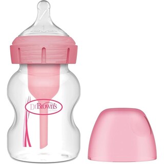 Foto 2 | Foto 2 | Biberón Dr. Brown's Cuello Ancho 5oz Rosa Anticólico