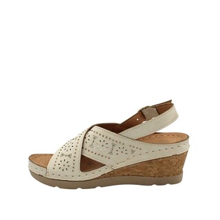 Foto 4 | Foto 4 | Sandalia De Confort Con Plataforma Con Tiras Anchas Cruzadas Senties Lesly