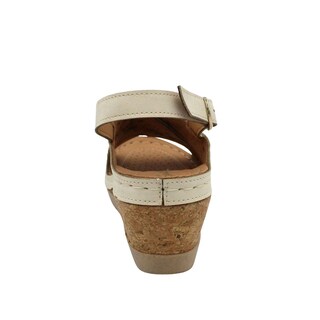 Foto 5 | Foto 5 | Sandalia De Confort Con Plataforma Con Tiras Anchas Cruzadas Senties Lesly