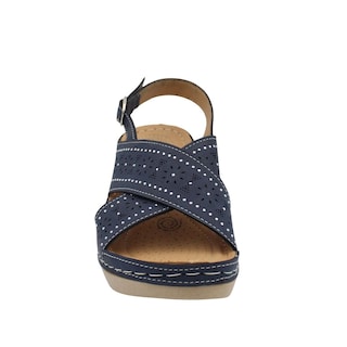 Foto 3 | Foto 3 | Sandalia De Confort Con Plataforma Con Tiras Anchas Cruzadas Senties Lesly