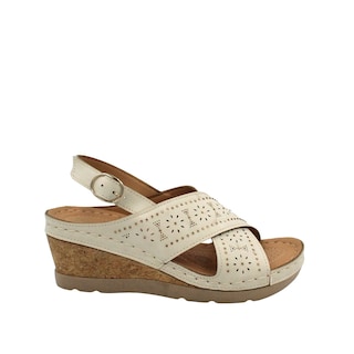 Foto 1 | Foto 1 | Sandalia De Confort Con Plataforma Con Tiras Anchas Cruzadas Senties Lesly