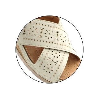 Foto 7 | Foto 7 | Sandalia De Confort Con Plataforma Con Tiras Anchas Cruzadas Senties Lesly