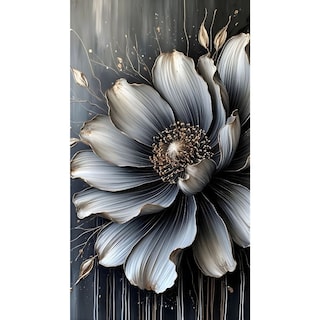 Foto 1 | Foto 1 | Cuadro Decorativo Botánica 90x122cm Flor De Obsidiana