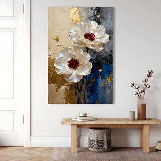 Foto 2 | Foto 2 | Cuadro Decorativo Botánica 90x122cm Nacar Y Záfiro