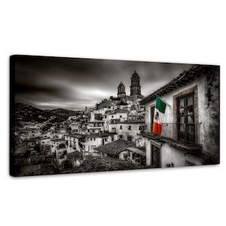 Foto 1 | Foto 1 | Cuadro Decorativo México Canvas Taxco Pueblo Luz 120x60