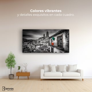 Foto 2 | Foto 2 | Cuadro Decorativo México Canvas Taxco Pueblo Luz 120x60