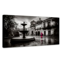 Cuadro Decorativo México Canvas Coyoacán Fuente Luz 120x60
