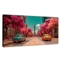 Cuadro Decorativo México Canvas Reforma Angel Retro 120x60