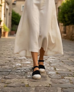 Foto 3 | Foto 3 | Alpargatas Golden Shoes 0038 Negro Casuales Mujer