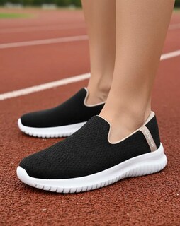 Foto 2 | Foto 2 | Tenis Golden Shoes 0728 Negro Confort Slip On Mujer