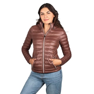 Foto 1 | Foto 1 | Chamarra Lifestyle Gorro Desmontable Mujer Cafe