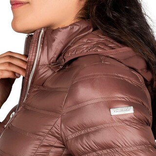 Foto 4 | Foto 4 | Chamarra Lifestyle Gorro Desmontable Mujer Cafe