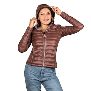 Foto 6 | Foto 6 | Chamarra Lifestyle Gorro Desmontable Mujer Cafe