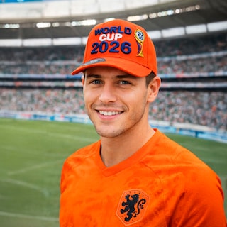 Foto 7 | Foto 7 | Gorra Fútbol Ajustable Holanda Naranja Copa 2026 Fan Sport