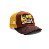 Gorra Knite Farmer Coi Amarillo Trucker Pesca Bass Ajustable