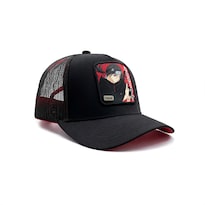 Gorra Trucker Roja Y Negra Itachi Uchiha Naruto Ajustable