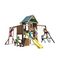 Centro de Juegos Infantil Chesapeake para Jardín con Casita