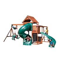 Centro de Juegos Cedarbrook con Resbaladilla Curva de Cedro