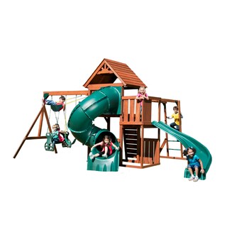 Foto 1 | Foto 1 | Centro de Juegos Cedarbrook con Resbaladilla Curva de Cedro