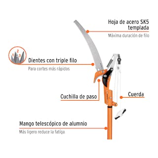 Foto 2 | Foto 2 | Cortador de Ramas con Mango 8 Truper 18409