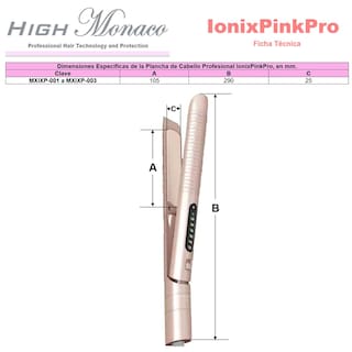 Foto 6 | Foto 6 | Plancha Rizadora 2 En 1 High Monaco Mxixp-002 2 Piezas Rosa