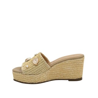 Foto 4 | Foto 4 | Sandalia Con Plataforma Corrida Sueco Con Aplicaciones Metálicas Senties Lilia