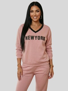 Foto 5 | Foto 5 | Conjunto 2 Piezas Estilo Deportivo Urbano Conj-0132 Rosa Sudadera Y Pants Cómodos Para Mujer