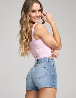 Foto 2 | Foto 2 | Short Mom Fit Tiro Super Alto Relax 0001stmc Seven Jeans