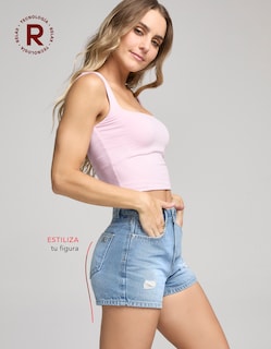 Foto 5 | Foto 5 | Short Mom Fit Tiro Super Alto Relax 0001stmc Seven Jeans