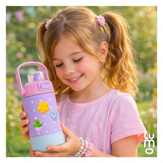 Foto 6 | Foto 6 | Termo Térmico Para Niños Charms Acero Inoxidable 12oz Pines