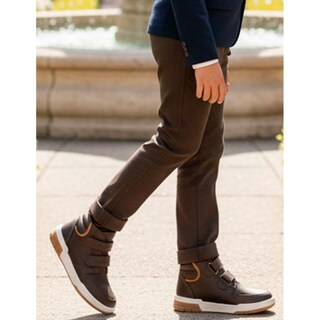 Foto 3 | Foto 3 | Tenis Bota Chabelo Piel Ajuste Doble Contactel Para Niño Cafe