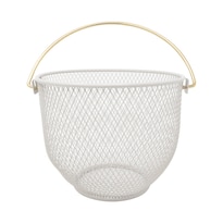 Frutero De Metal Ideen Color Blanco 21 X 16 Cm