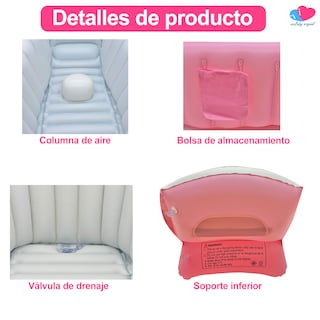 Foto 4 | Foto 4 | Bañera Tina Ecobaby Original Rosa para Bebés