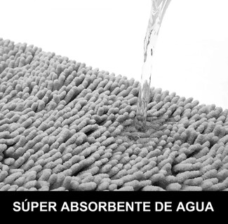 Foto 3 | Foto 3 | Tapetes De Baño Xtellar Absorbentes Antideslizantes Microfibra 2 Piezas 40x60 Cm Gris