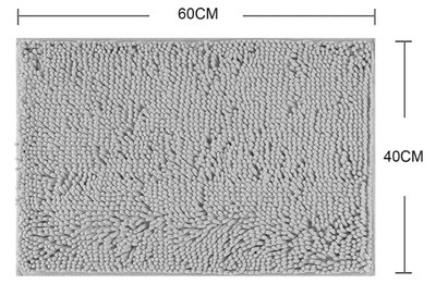 Foto 4 | Foto 4 | Tapetes De Baño Xtellar Absorbentes Antideslizantes Microfibra 2 Piezas 40x60 Cm Gris