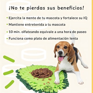 Foto 6 | Foto 6 | Tapete Olfativo Perro Plato Alimentación Lenta Verde