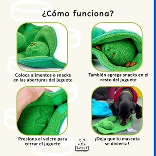 Foto 4 | Foto 4 | Peluche Chillón Interactivo Rellenable Juguetes Perros Verde