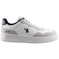Tenis Caballero American Fire 7153 Blanco/gris Urbano Sport Casual Talla 26 A 29 M