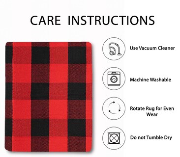 Foto 4 | Foto 4 | Alfombra Iohouze 122x183 Cm Algodón Diseño Búfalo Resistente