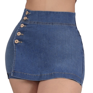 Foto 1 | Foto 1 | Falda Short Mezclilla Levanta Pompa Sea Brazil Mujer