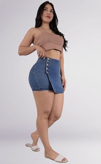 Foto 5 | Foto 5 | Falda Short Mezclilla Levanta Pompa Sea Brazil Mujer