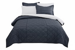 Colcha Calder Color Gris Dalfiori Queen Size