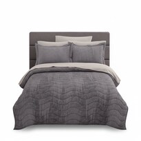 Colcha Nembus Color Gris Dalfiori Queen Size