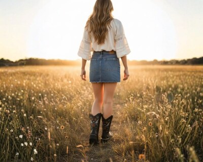 Foto 6 | Foto 6 | Botas Vaqueras Risel Negro Flores Café Modelo 63 Mujer 1 Par