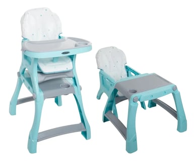 Foto 1 | Foto 1 | Silla Alta Periquera Prinsel Kinder City 2 En 1 Azul Turquesa