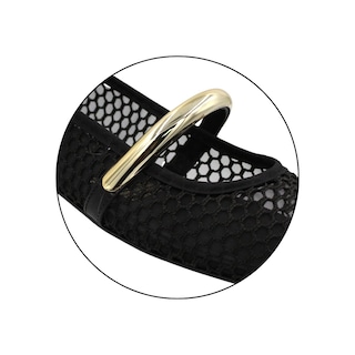 Foto 7 | Foto 7 | Flats de Malla Mary Jane con Aplicación Dorada Senties Sabrine