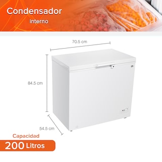 Foto 7 | Foto 7 | Congelador White-westinghouse 7 Pies 200 Litros Blanco Wwccf071200lhwsd