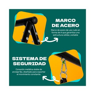 Foto 2 | Foto 2 | Columpio Infantil 2en1 Trampolin Balancin Estacion De Juegos Little Monkey