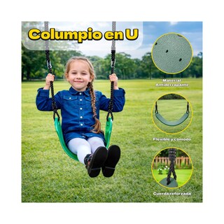 Foto 5 | Foto 5 | Columpio Infantil 2en1 Trampolin Balancin Estacion De Juegos Little Monkey